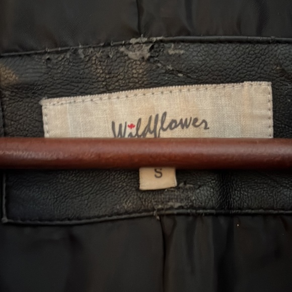 Wildflower Leather Jacket. Size Small. - Picture 2 of 7